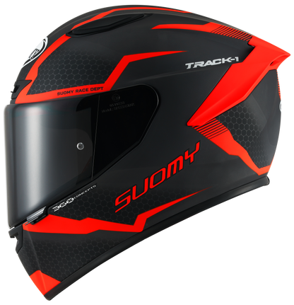 Casca integrala Suomy Track-1 Reaction mat antracit/rosu