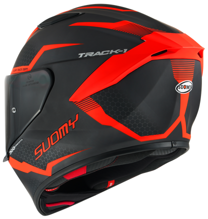 Casca integrala Suomy Track-1 Reaction mat antracit/rosu