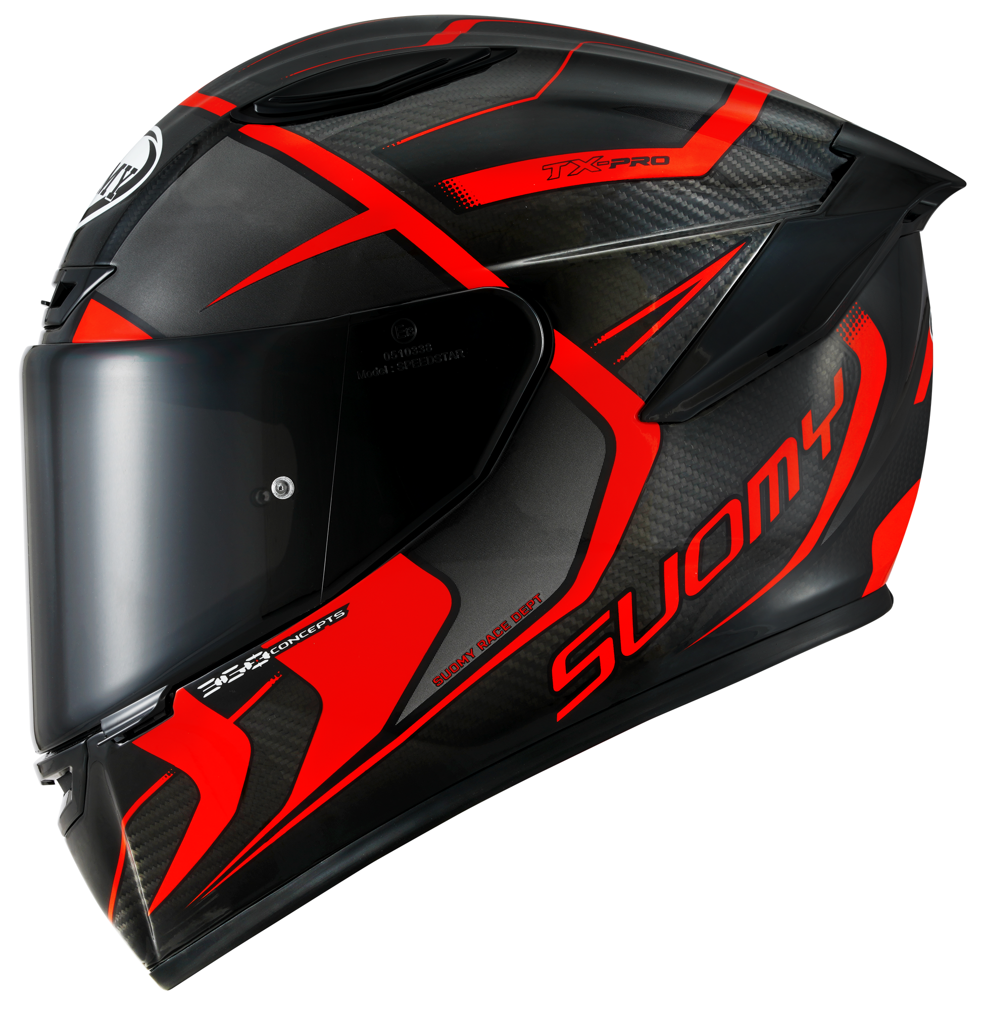 Casca integrala Suomy TX-PRO rosu/negru - MotoRR