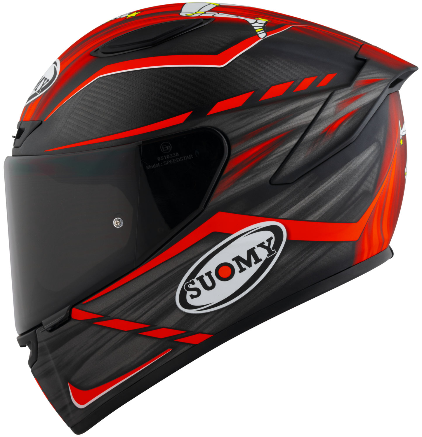 Casca integrala Suomy TX-PRO Johnson Replica rosu mat