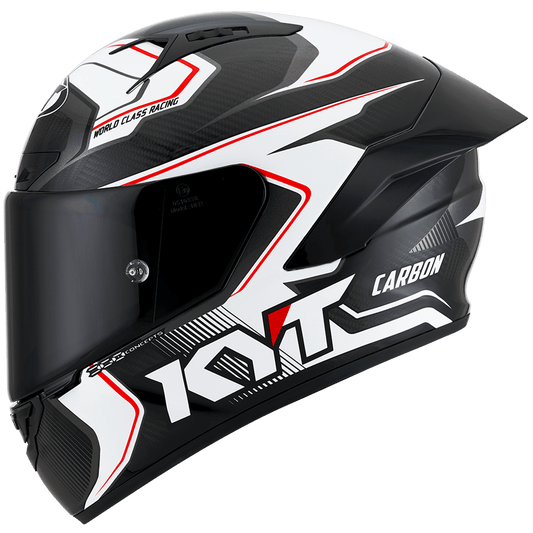 Casca integrala KYT NZ Race Competition Carbon alb - MotoRR