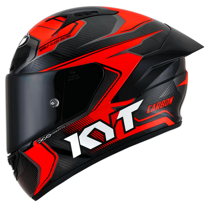 Casca integrala KYT NZ Race Competition Carbon rosu - MotoRR