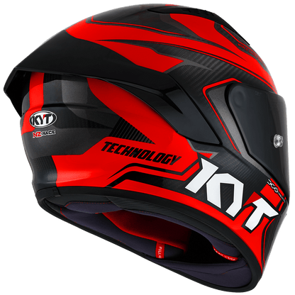 Casca integrala KYT NZ Race Competition Carbon rosu - MotoRR