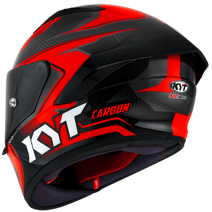 Casca integrala KYT NZ Race Competition Carbon rosu - MotoRR
