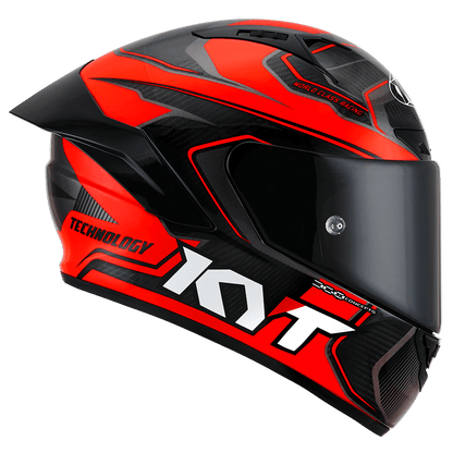 Casca integrala KYT NZ Race Competition Carbon rosu - MotoRR