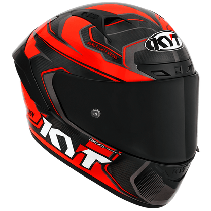 Casca integrala KYT NZ Race Competition Carbon rosu - MotoRR