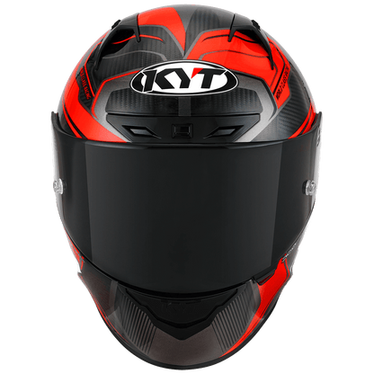 Casca integrala KYT NZ Race Competition Carbon rosu - MotoRR
