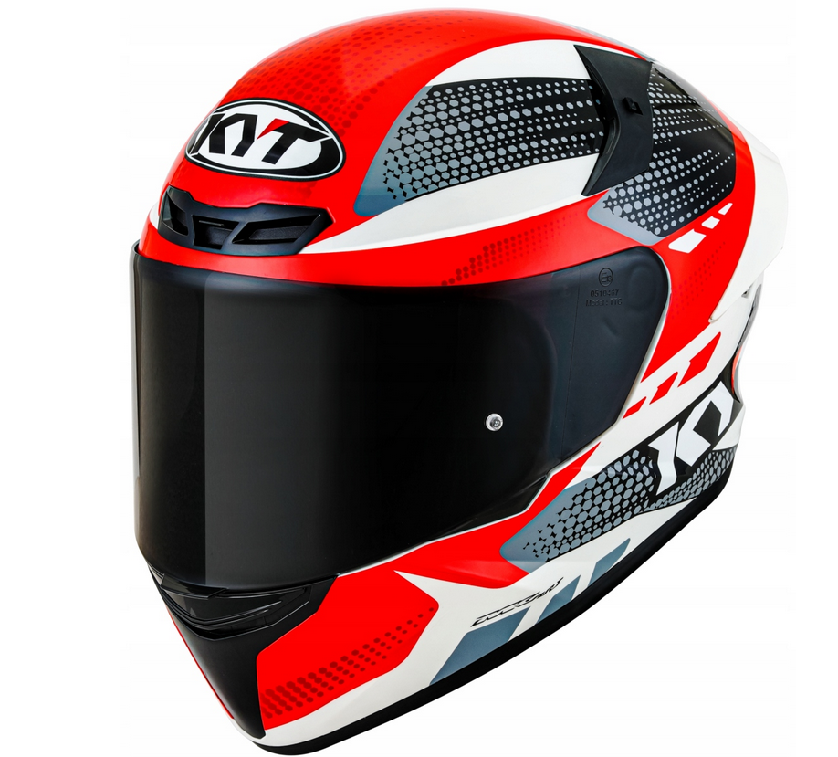 Casca integrala KYT TT-Course Gear negru/rosu - MotoRR