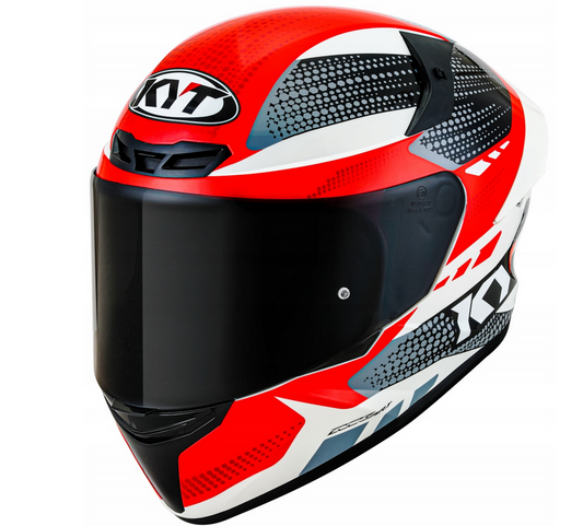 Casca integrala KYT TT-Course Gear negru/rosu - MotoRR