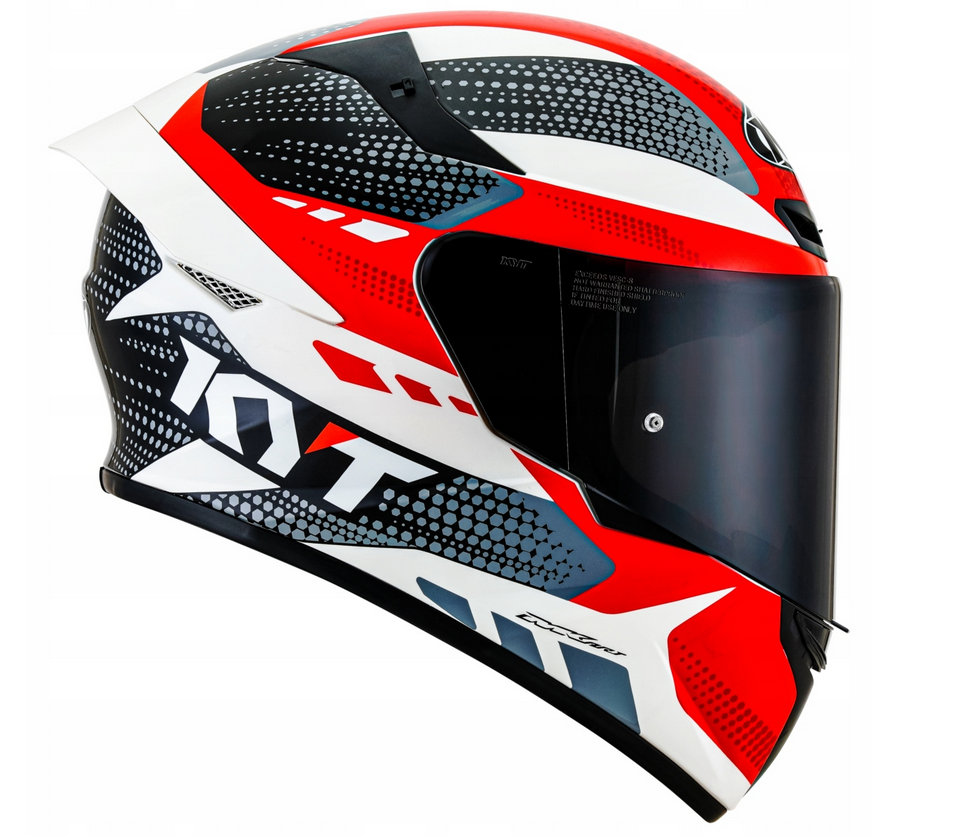 Casca integrala KYT TT-Course Gear negru/rosu - MotoRR