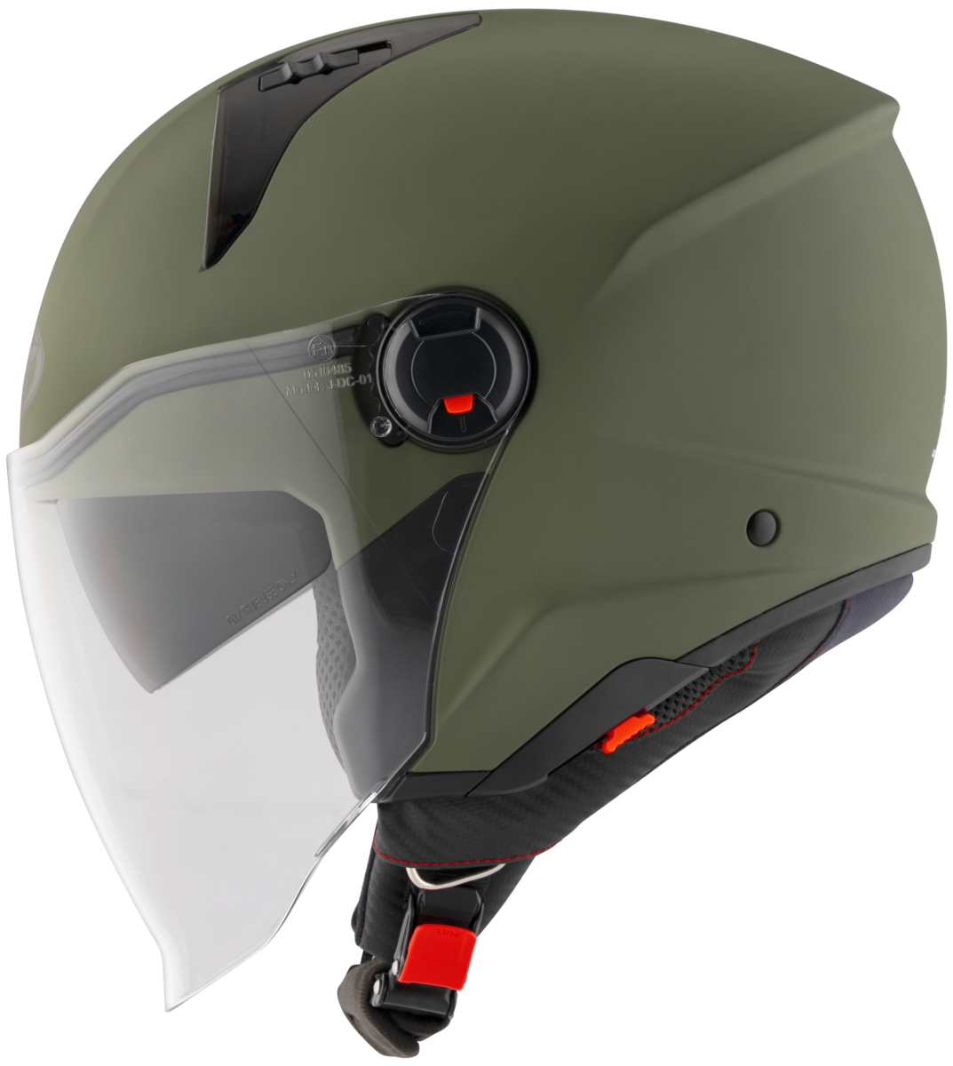 Casca Open Face KYT D-City Plain verde mat - MotoRR
