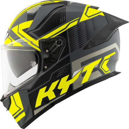 Casca integrala KYT R2R Octane Matt negru/galben - MotoRR