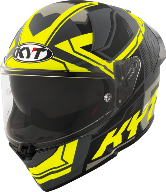Casca integrala KYT R2R Octane Matt negru/galben - MotoRR