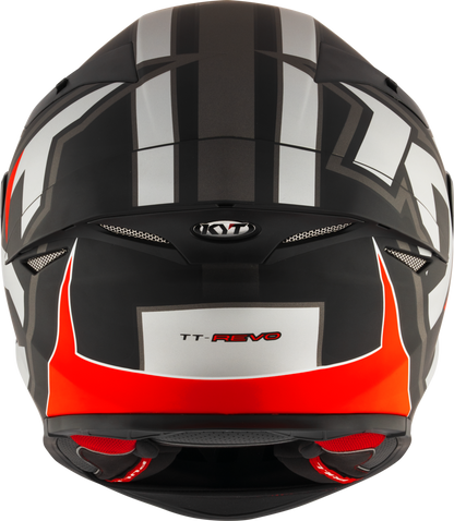 Casca integrala KYT TT-Revo Electron Mat gri/rosu - MotoRR