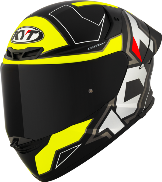 Casca integrala KYT TT-Revo Electron Mat gri/galben - MotoRR