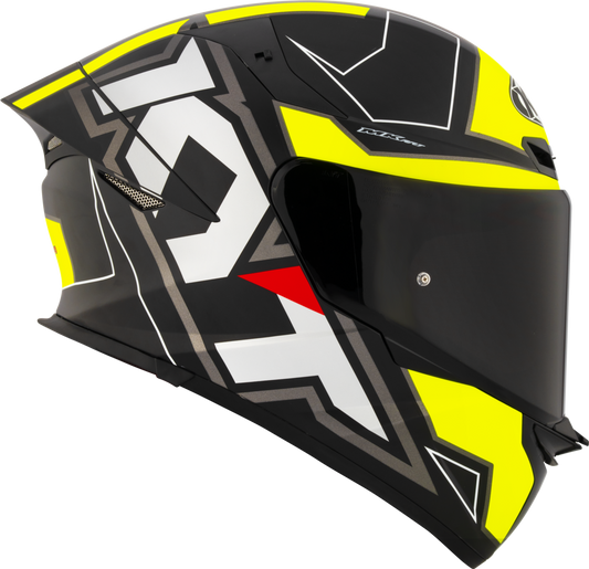 Casca integrala KYT TT-Revo Electron Mat gri/galben - MotoRR