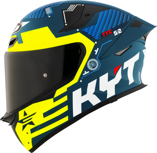 Casca integrala KYT TT-Revo Fuselage galben - MotoRR