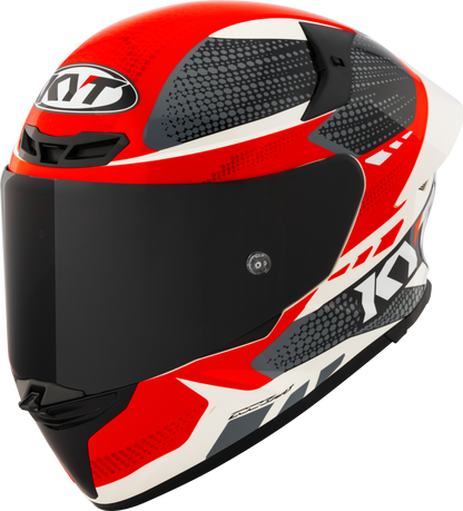 Casca integrala KYT TT-Revo Gear negru/rosu - MotoRR