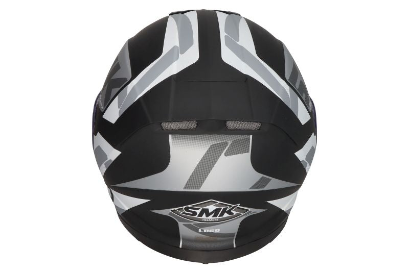 Casca integrala SMK Twister LOGO MA261 negru / gri Pinlock ready - MotoRR