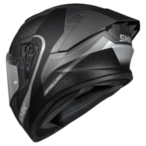 Casca integrala SMK Stellar Sport Flight gri-negru - MotoRR