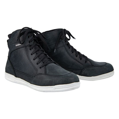 Adidasi moto Oxford Kickback AIR alb-negru