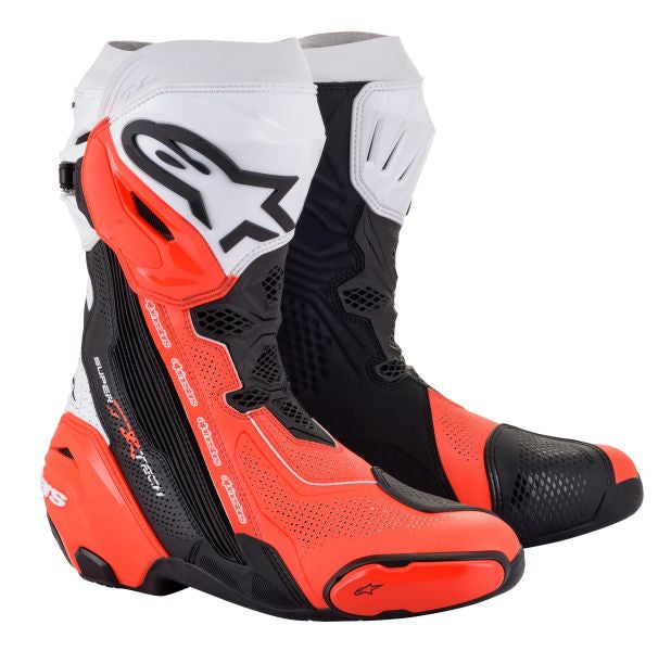 Ghete sport Alpinestars Supertech R Vented negru / rosu / alb - MotoRR