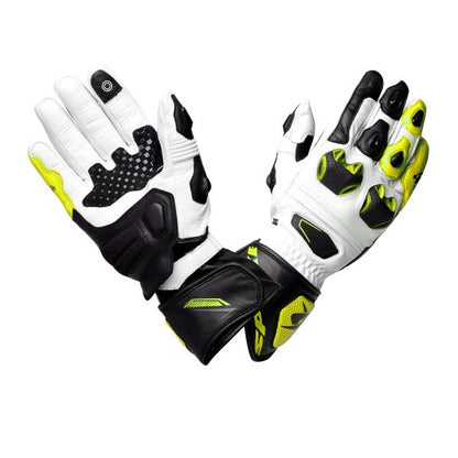 Manusi sport Spyke Tech Race negru / alb / galben - MotoRR