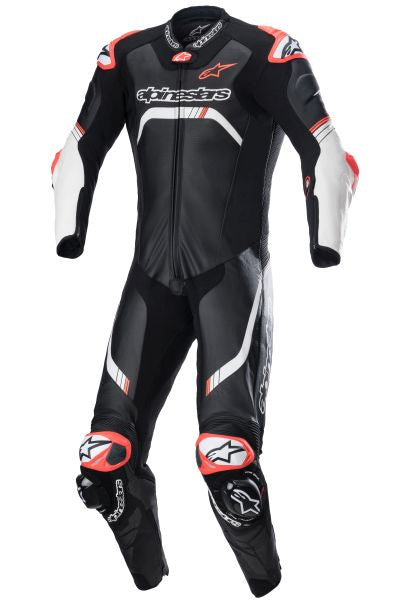 Combinezon piele 1 piesa Alpinestars GP Tech V4 negru / alb