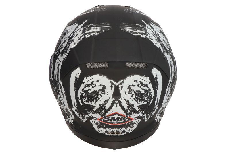 Casca integrala SMK Twister Skull MA210 negru / alb - MotoRR