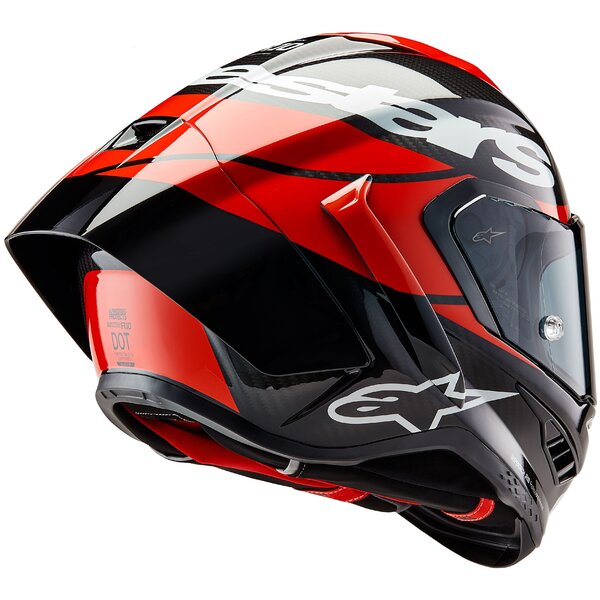 Casca integrala Alpinestars Supertech R10 Carbon Element negru/rosu/alb - MotoRR