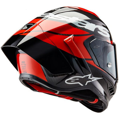 Casca integrala Alpinestars Supertech R10 Carbon Element negru/rosu/alb - MotoRR