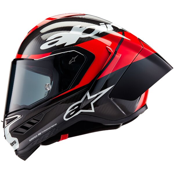 Casca integrala Alpinestars Supertech R10 Carbon Element negru/rosu/alb - MotoRR