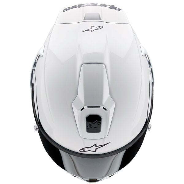 Casca integrala Alpinestars Supertech R10 Carbon Solid alb - MotoRR