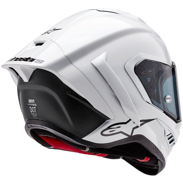 Casca integrala Alpinestars Supertech R10 Carbon Solid alb - MotoRR