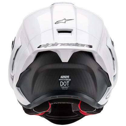 Casca integrala Alpinestars Supertech R10 Carbon Solid alb - MotoRR