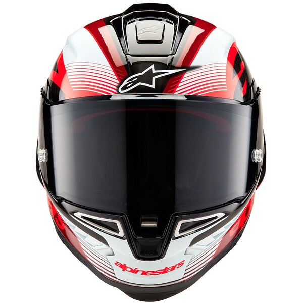Casca integrala Alpinestars Supertech R10 Carbon Team negru/rosu/alb - MotoRR