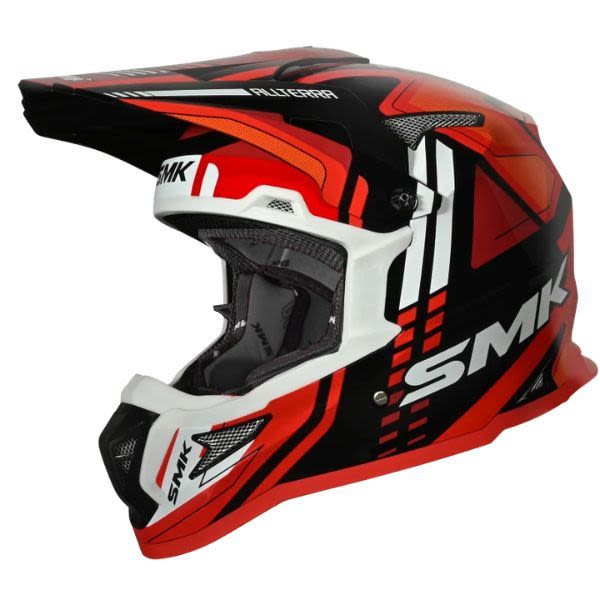 Casca Offroad SMK X-Sprint alb-negru-rosu - MotoRR