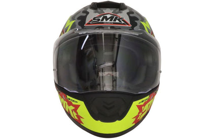 Casca integrala SMK Twister Attack MA243 negru / galben / gri Pinlock ready - MotoRR