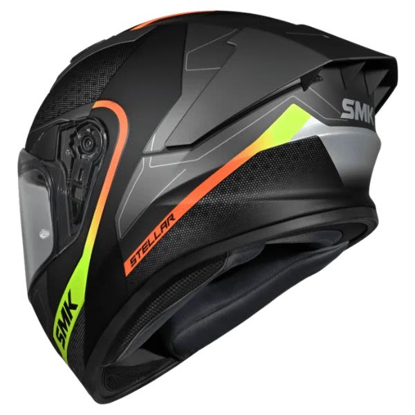 Casca integrala SMK Stellar Sport Flight galben-gri-negru - MotoRR