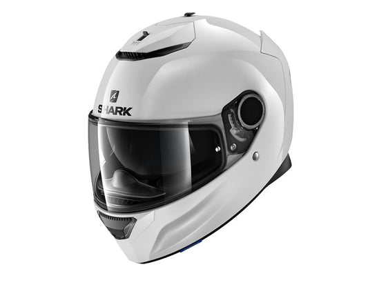 Casca integrala Shark Spartan Blank alb Pinlock ready - MotoRR