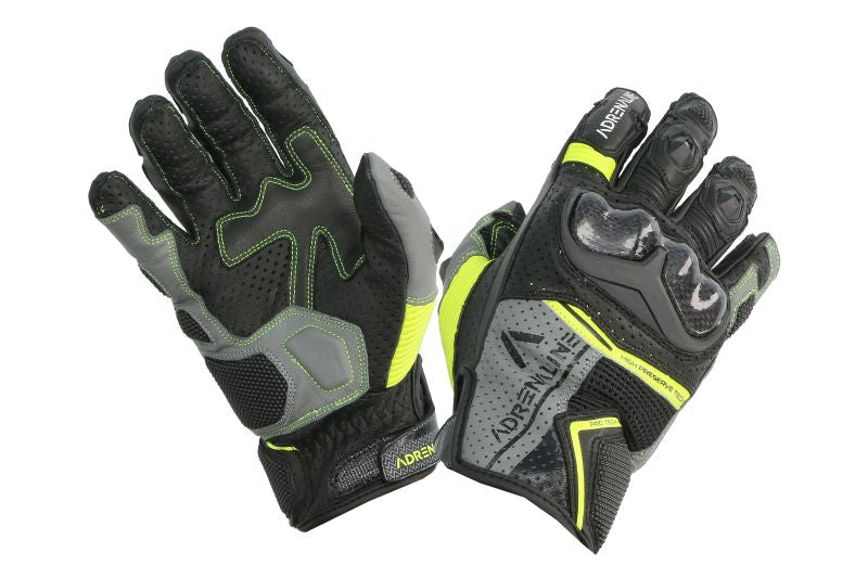 Manusi touring Adrenaline Hexagon PPE negru / gri / galben - MotoRR