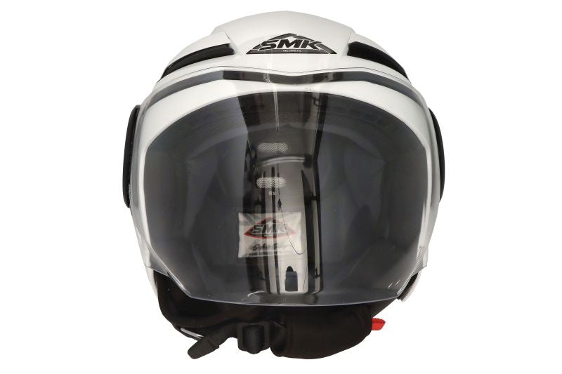 Casca Open-Face SMK Streem White GL100 alb - MotoRR