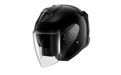 Casca Open-Face Skwal Jet Blank negru