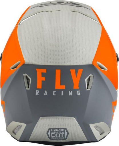 Casca Offroad FLY Racing Kinetic Straight Edge ECE negru / gri / portocaliu - MotoRR