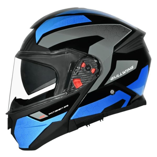 Casca Flip-Up SMK Gullwing Sonic albastru-gri - MotoRR
