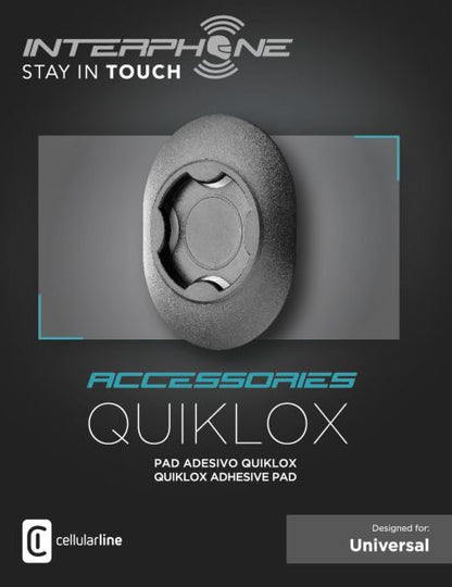 Pad Quiklox Interphone universal adeziv - MotoRR