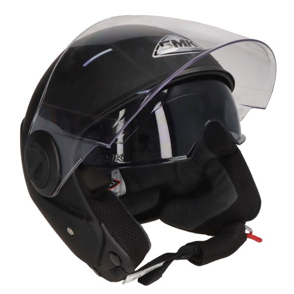 Casca Open-Face SMK Cooper Matt Black MA200 negru - MotoRR