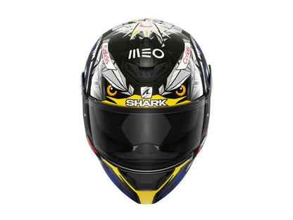 Casca integrala Shark D-Skwal 2 Oliveira Falco albastru / galben / negru Pinlock ready - MotoRR