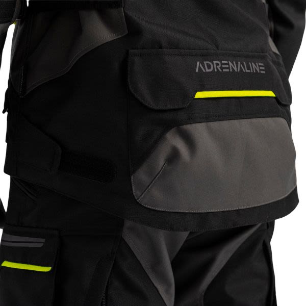 Geaca textil Adrenaline Bergen PPE negru / galben fluo - MotoRR