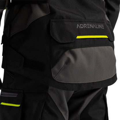 Geaca textil Adrenaline Bergen PPE negru / galben fluo - MotoRR